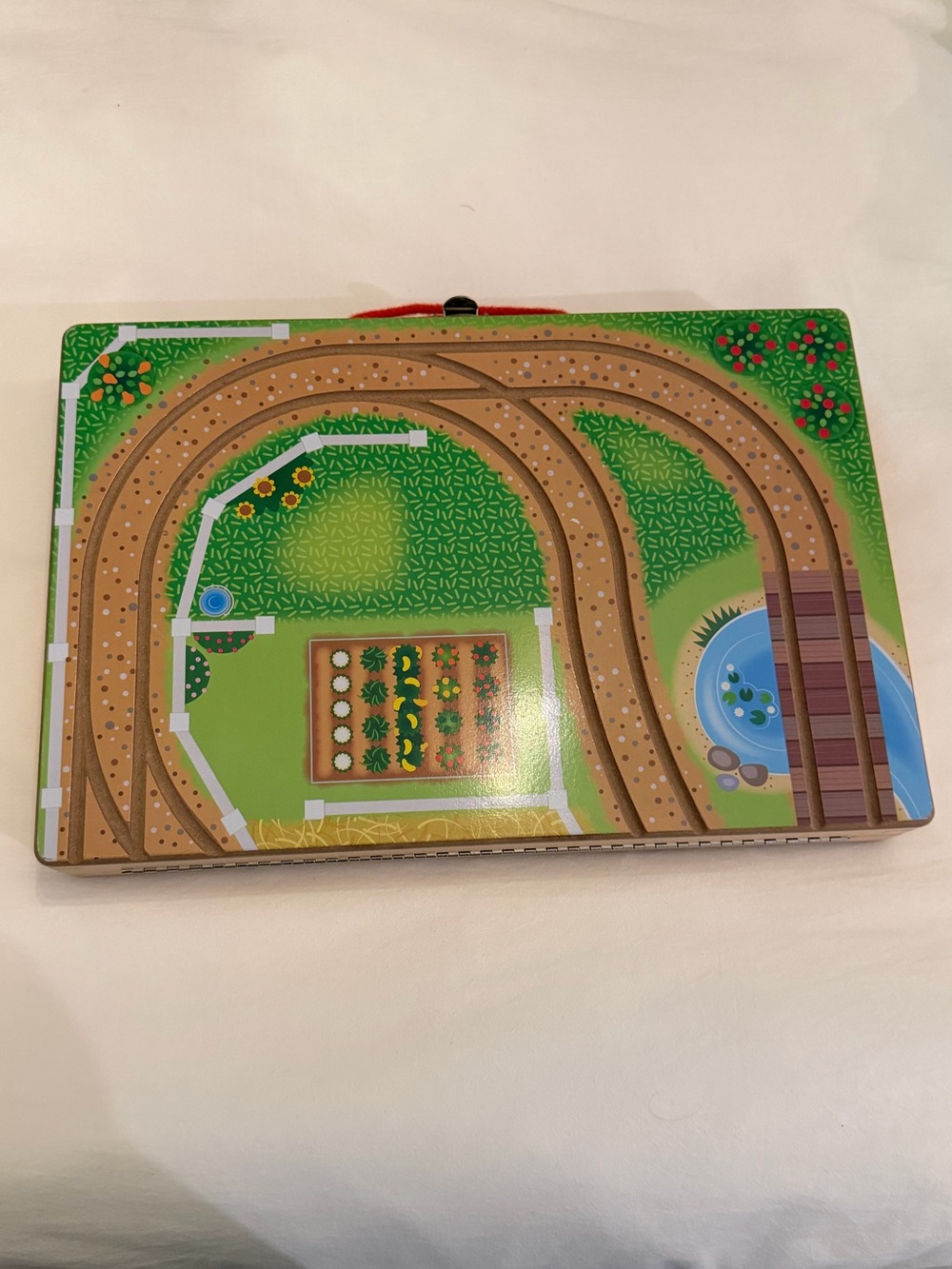 Melissa & Doug Wooden Train Play Board and Accessories